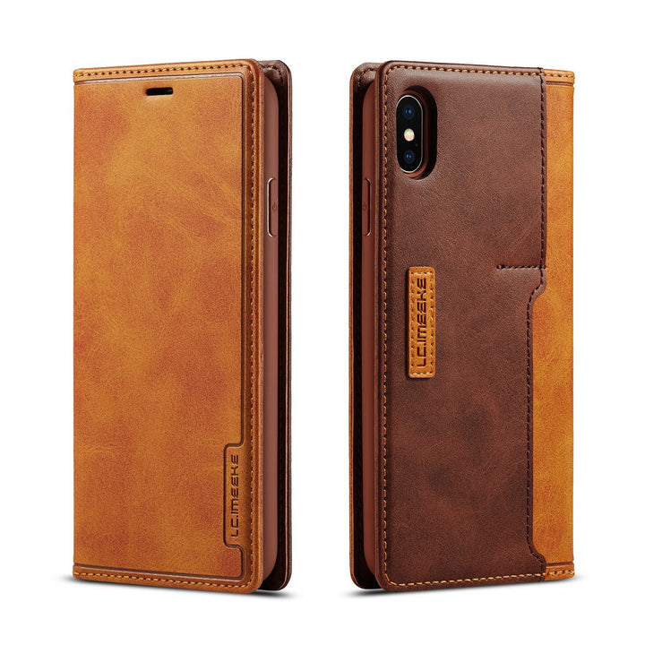 Wallet Leather Case Creative Retro Card Protective Cover - ZEYTONCART