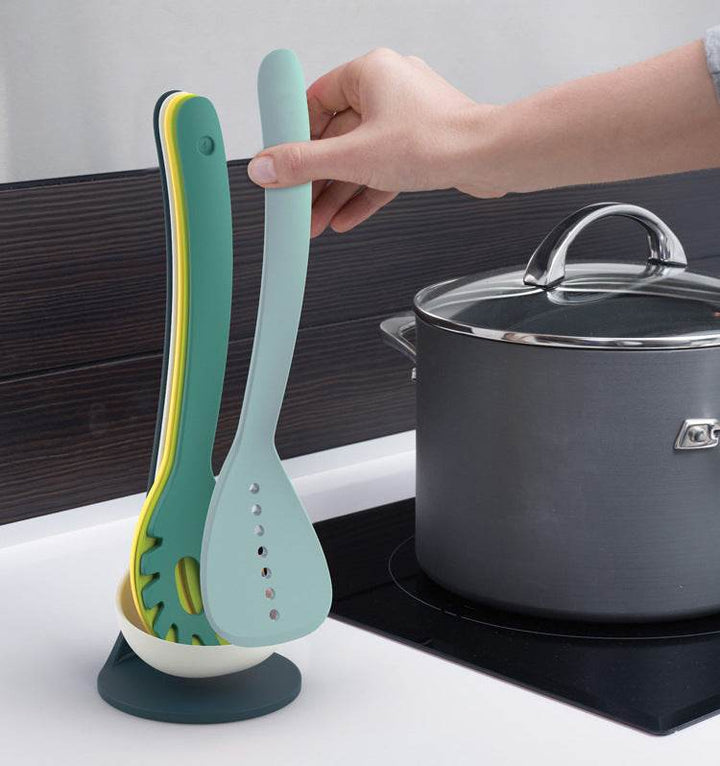6Pcs Non-stick Cookware Set Heat Resistant Kitchenware Soup Spoon Spatula Baking Tools Cooking Tools Set Kitchen Supplies - ZEYTONCART