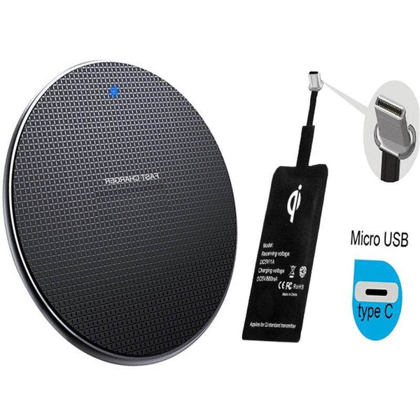 New Gift Custom Round Mobile Phone Wireless Charger Ultra-Thin 10W Aluminum Alloy - ZEYTONCART