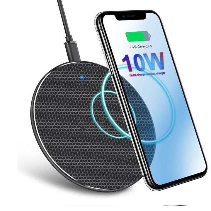 New Gift Custom Round Mobile Phone Wireless Charger Ultra-Thin 10W Aluminum Alloy - ZEYTONCART