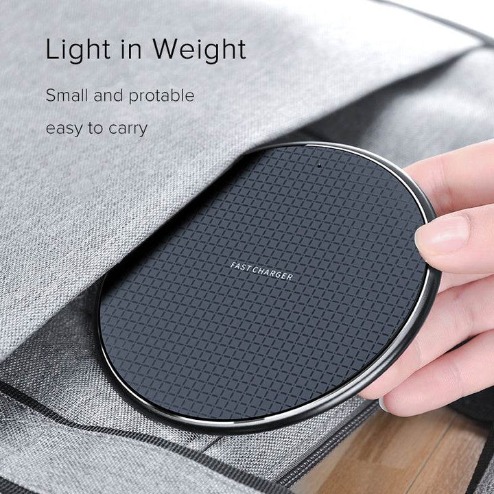 New Gift Custom Round Mobile Phone Wireless Charger Ultra-Thin 10W Aluminum Alloy - ZEYTONCART