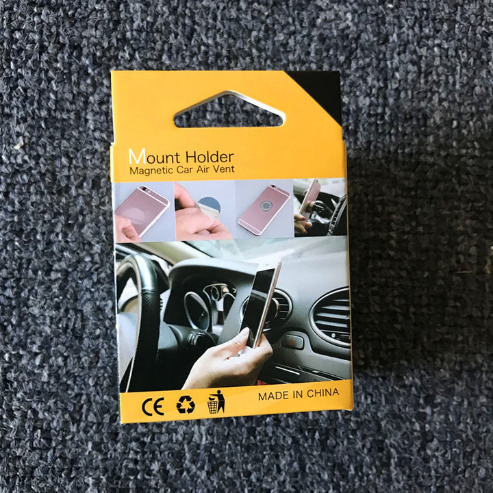 New Magnetic Suction Air Outlet Bracket Car Air Conditioner Magnetic Iron Air Outlet Mobile Phone Accessories Prism Bracket - ZEYTONCART