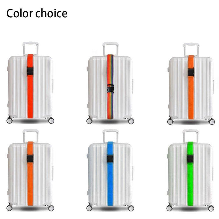 7 Colors Adjustable Nylon Lock Travel Luggage Straps Belt Protective Travel Accessories Suitcase Packing Belt - ZEYTONCART