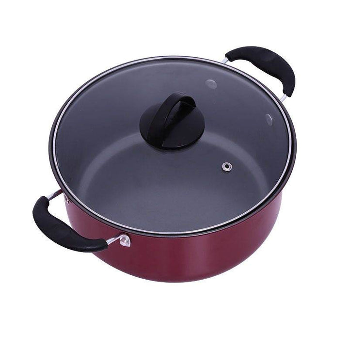 Factory Direct Sale Cookware Set Hao Li Three-Piece Cookware Non-Stick Pan Wok Soup Pot Frying Pan Gift Set Wholesale - ZEYTONCART