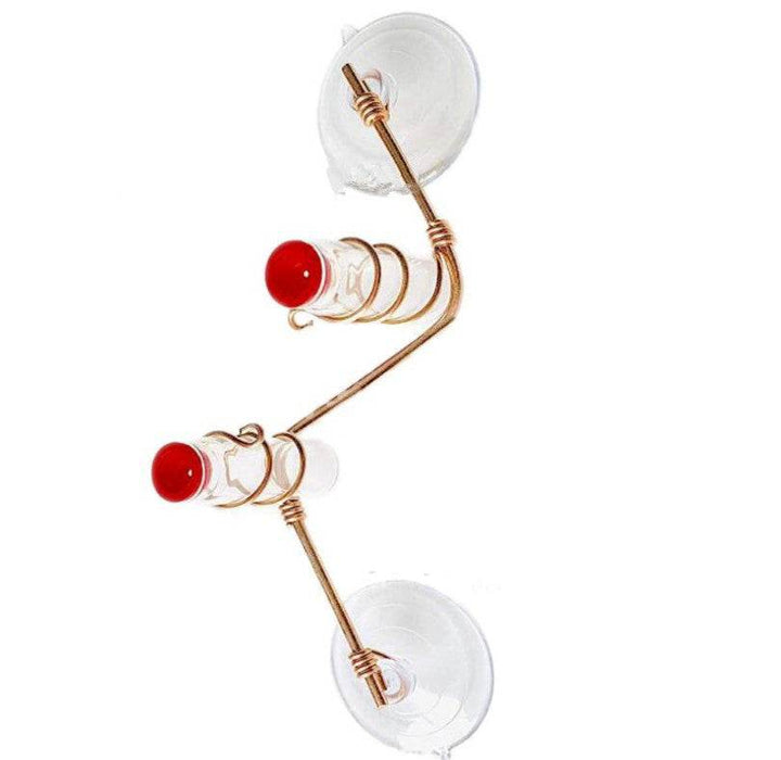 Garden Bird Feeder Supplies Hummingbird Feeder Drinker Suction Cup Easy To Clean Deck Garden Decor Bird Feeders for Wild Birds - ZEYTONCART