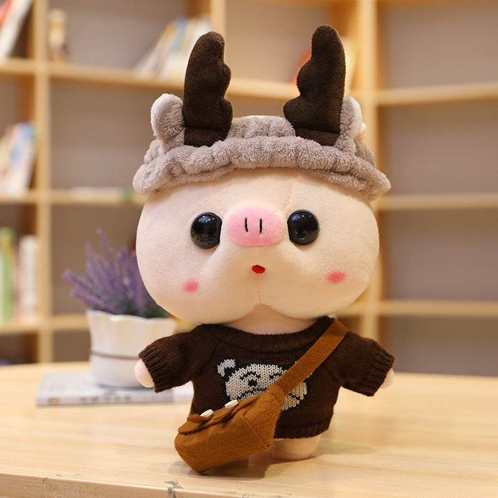 30cm Cartoon Dress Up Pig Cosplay Plush Toys Stuffed Cute Animals Doll Soft Pillow - ZEYTONCART