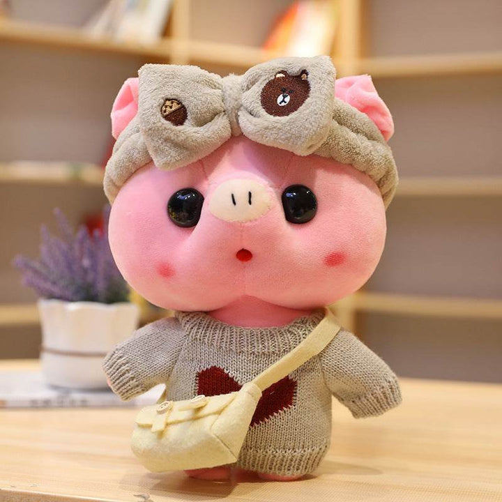 30cm Cartoon Dress Up Pig Cosplay Plush Toys Stuffed Cute Animals Doll Soft Pillow - ZEYTONCART