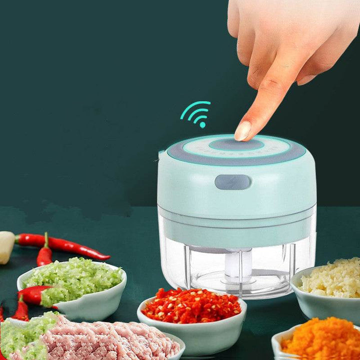 Mini Electric Garlic Chopper USB Charging Ginger Masher Machine Sturdy Durable Chili Vegetable Crusher Kitchen Tool - ZEYTONCART