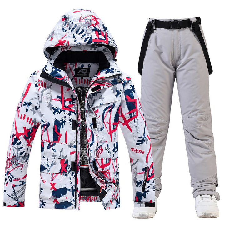 Ski Suit Women's And Men's Suit Winter Windproof And Water-repellent - ZEYTONCART