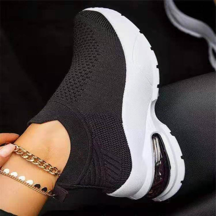 White Sneakers for Women Sports Shoes Vulcanize Female Sock Summer Sneakers Trainers Casual - ZEYTONCART