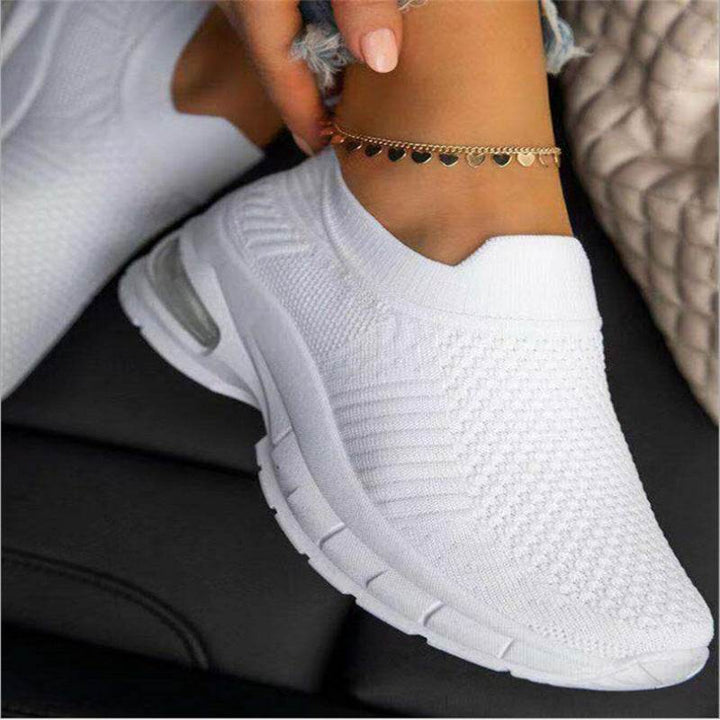White Sneakers for Women Sports Shoes Vulcanize Female Sock Summer Sneakers Trainers Casual - ZEYTONCART