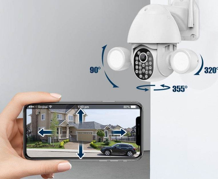 Double Fill Light Ball Machine 3Mp High-Definition Camera Security Surveillance Camera Smart Home - ZEYTONCART