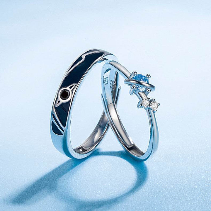Dream Planet Couple Rings Fashion Personality Rings Men and Women Rings - ZEYTONCART