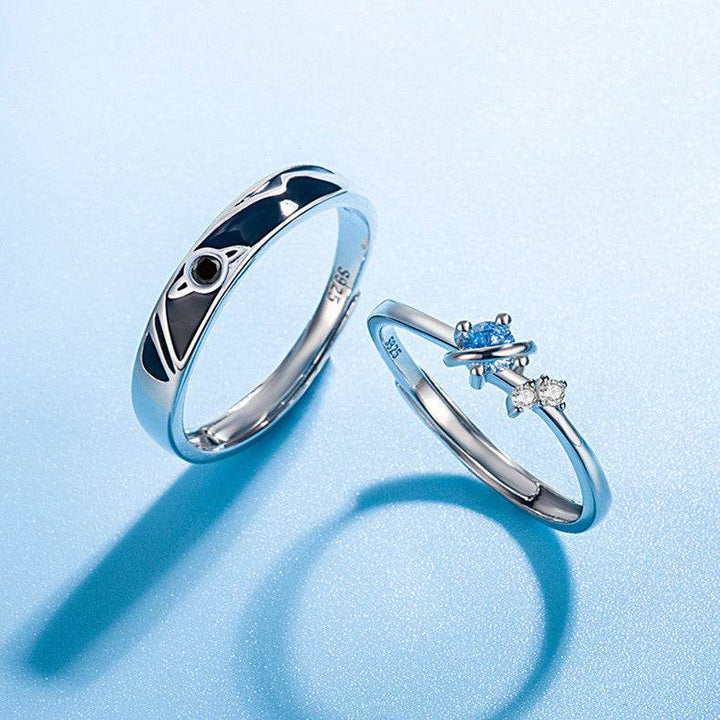 Dream Planet Couple Rings Fashion Personality Rings Men and Women Rings - ZEYTONCART