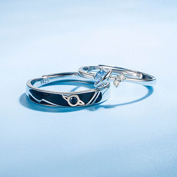 Dream Planet Couple Rings Fashion Personality Rings Men and Women Rings - ZEYTONCART