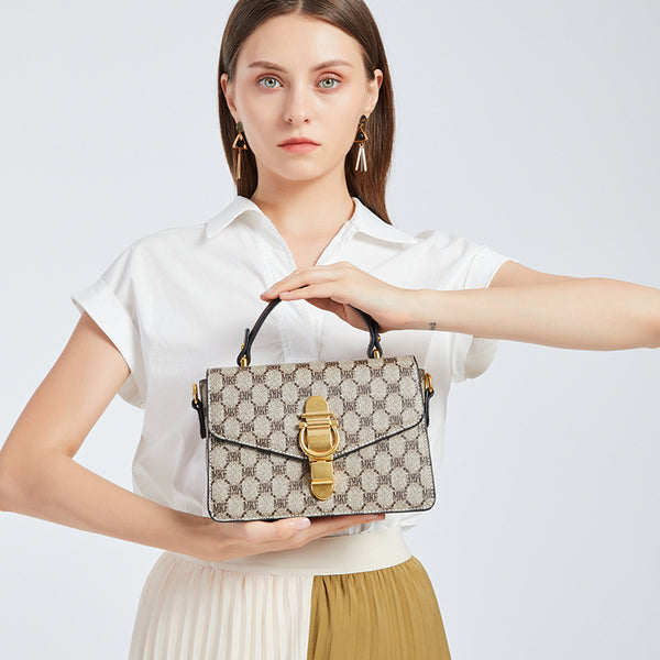 Fashion Printed Chain Small Square Bag - ZEYTONCART