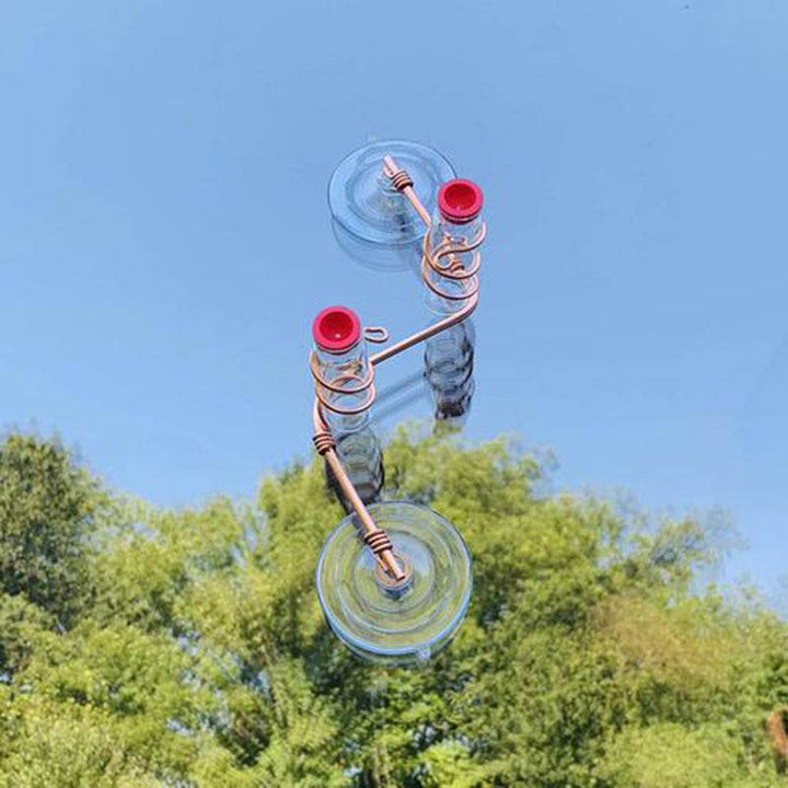 Garden Bird Feeder Supplies Hummingbird Feeder Drinker Suction Cup Easy To Clean Deck Garden Decor Bird Feeders for Wild Birds - ZEYTONCART