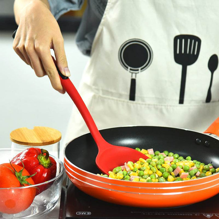 Non-Stick Cooking Spoon And Spatula Kitchen Utensils Silicone Kitchenware Set - ZEYTONCART