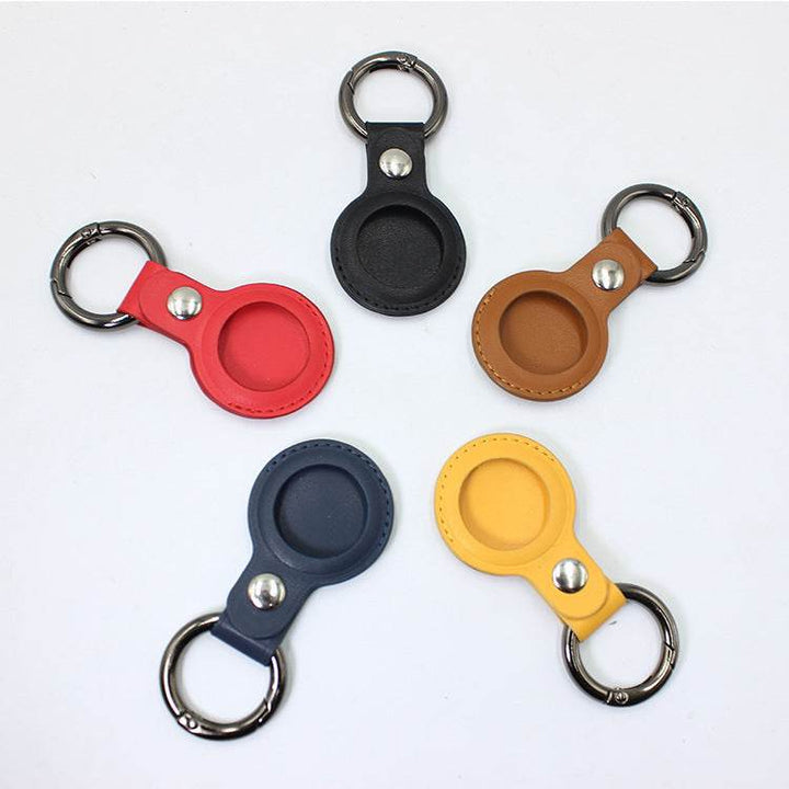Compatible with Apple, Tracker Protective Cover Locator Anti-Lost Bag Close-Fitting Airtag Leather Case Keychain Manufacturer - ZEYTONCART