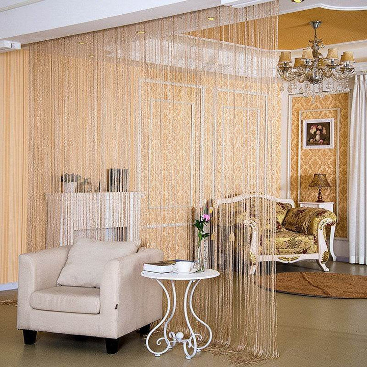 Door Curtain Dilver Thread Curtain Partition Curtain Hanging Curtain Window Screen - ZEYTONCART