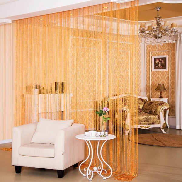 Door Curtain Dilver Thread Curtain Partition Curtain Hanging Curtain Window Screen - ZEYTONCART