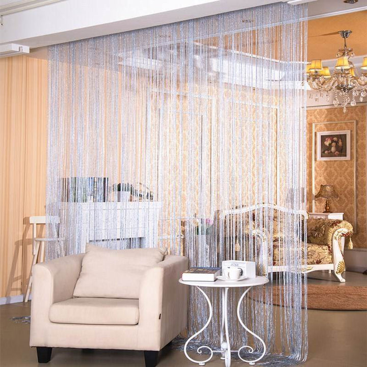 Door Curtain Dilver Thread Curtain Partition Curtain Hanging Curtain Window Screen - ZEYTONCART