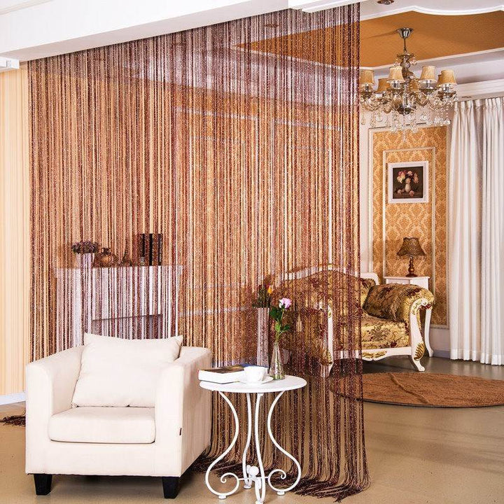 Door Curtain Dilver Thread Curtain Partition Curtain Hanging Curtain Window Screen - ZEYTONCART