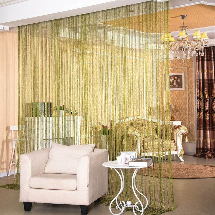 Door Curtain Dilver Thread Curtain Partition Curtain Hanging Curtain Window Screen - ZEYTONCART