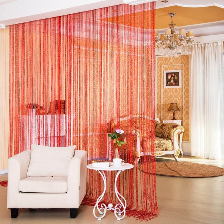 Door Curtain Dilver Thread Curtain Partition Curtain Hanging Curtain Window Screen - ZEYTONCART