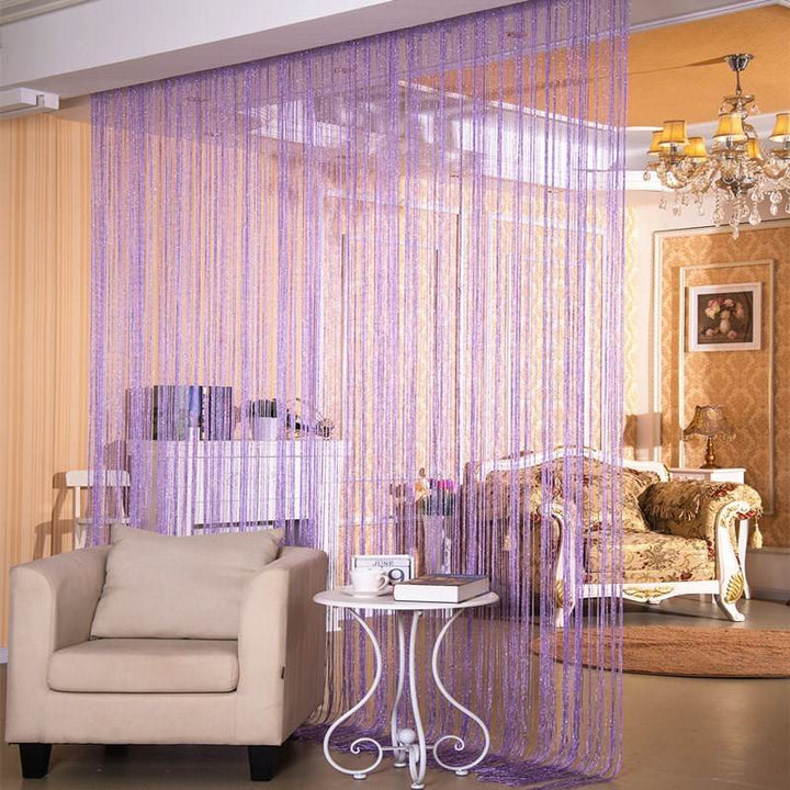 Door Curtain Dilver Thread Curtain Partition Curtain Hanging Curtain Window Screen - ZEYTONCART