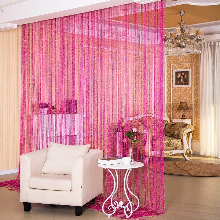 Door Curtain Dilver Thread Curtain Partition Curtain Hanging Curtain Window Screen - ZEYTONCART