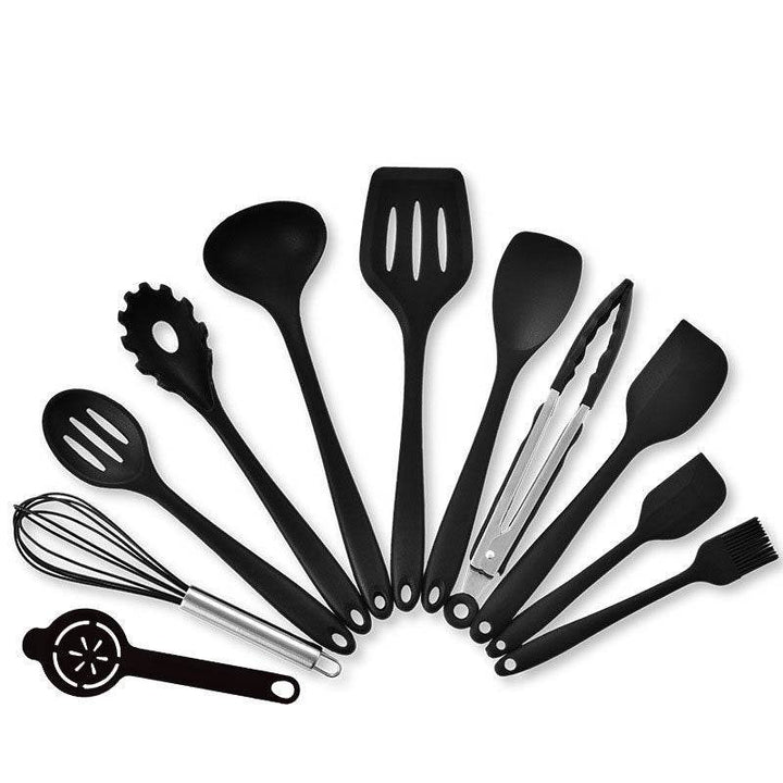 All-Inclusive Silicone Non-Stick Cookware 10-Piece Set With Storage Bucket - ZEYTONCART