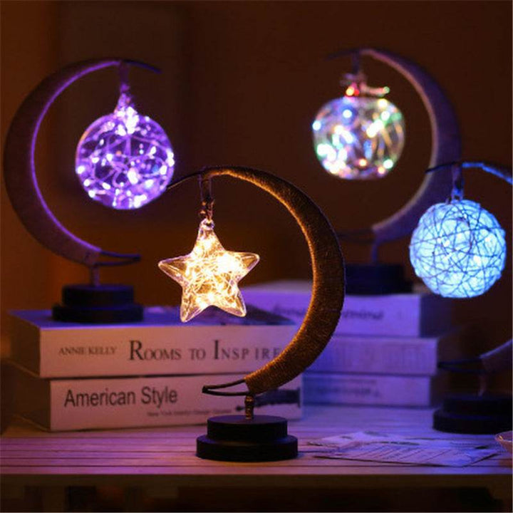Led Modeling Lights Star Moon AppleChristmas Decoration Lights - ZEYTONCART