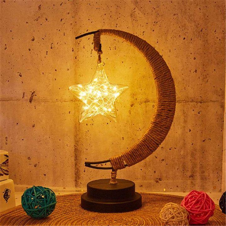 Led Modeling Lights Star Moon AppleChristmas Decoration Lights - ZEYTONCART