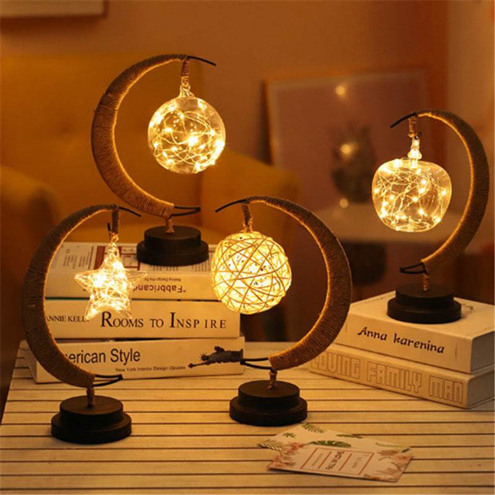 Led Modeling Lights Star Moon AppleChristmas Decoration Lights - ZEYTONCART