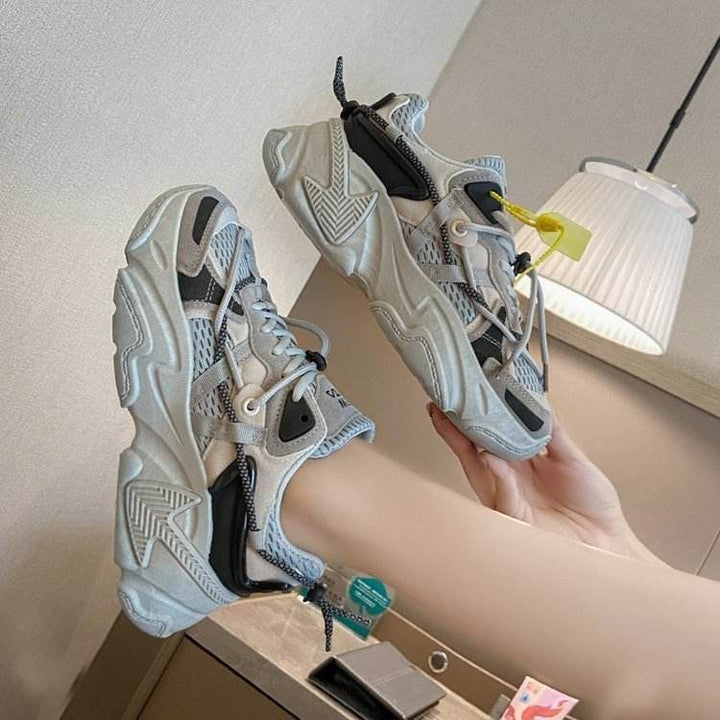 New Summer All-black Sneakers For Women Korean Edition - ZEYTONCART