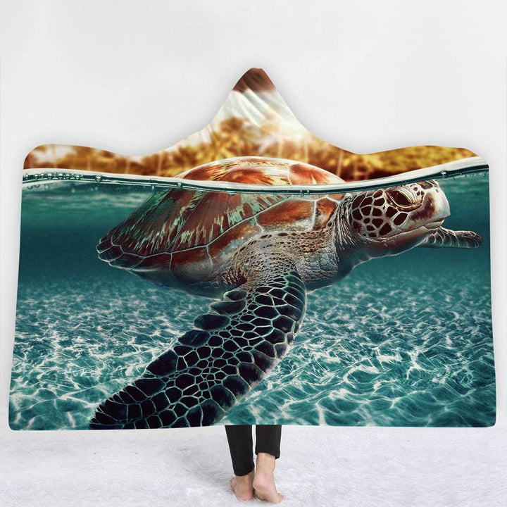 Hooded Blanket Cloak Blanket Thick Blanket - ZEYTONCART