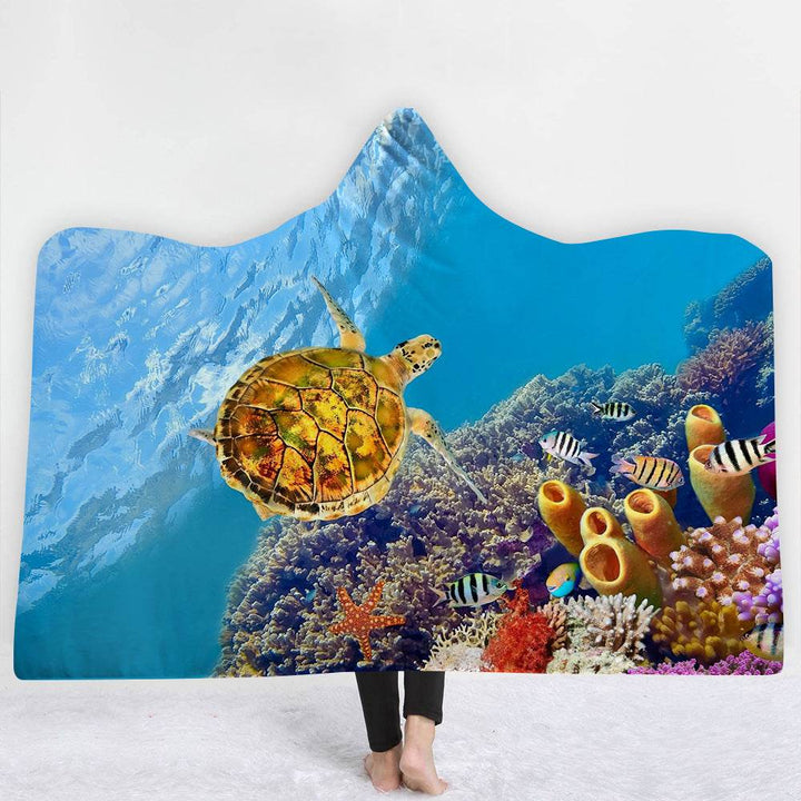 Hooded Blanket Cloak Blanket Thick Blanket - ZEYTONCART