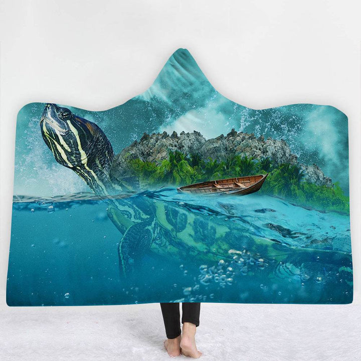 Hooded Blanket Cloak Blanket Thick Blanket - ZEYTONCART