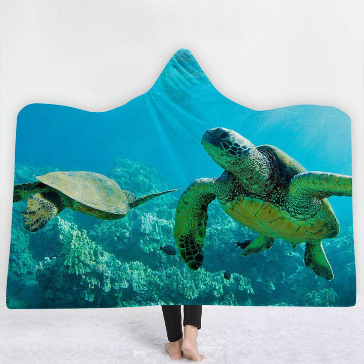 Hooded Blanket Cloak Blanket Thick Blanket - ZEYTONCART