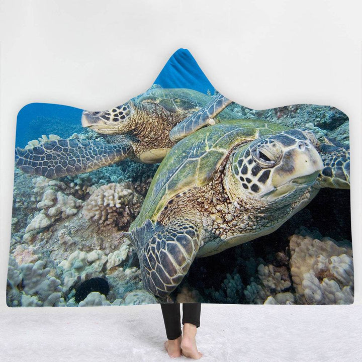 Hooded Blanket Cloak Blanket Thick Blanket - ZEYTONCART