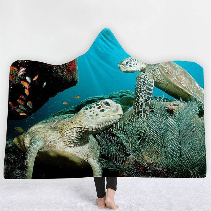 Hooded Blanket Cloak Blanket Thick Blanket - ZEYTONCART