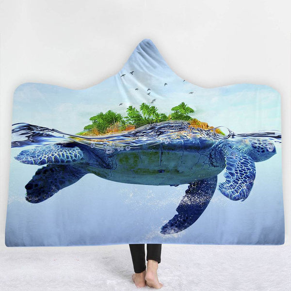 Hooded Blanket Cloak Blanket Thick Blanket - ZEYTONCART