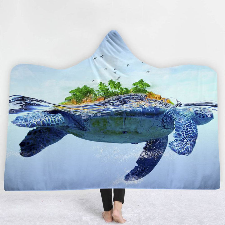 Hooded Blanket Cloak Blanket Thick Blanket - ZEYTONCART
