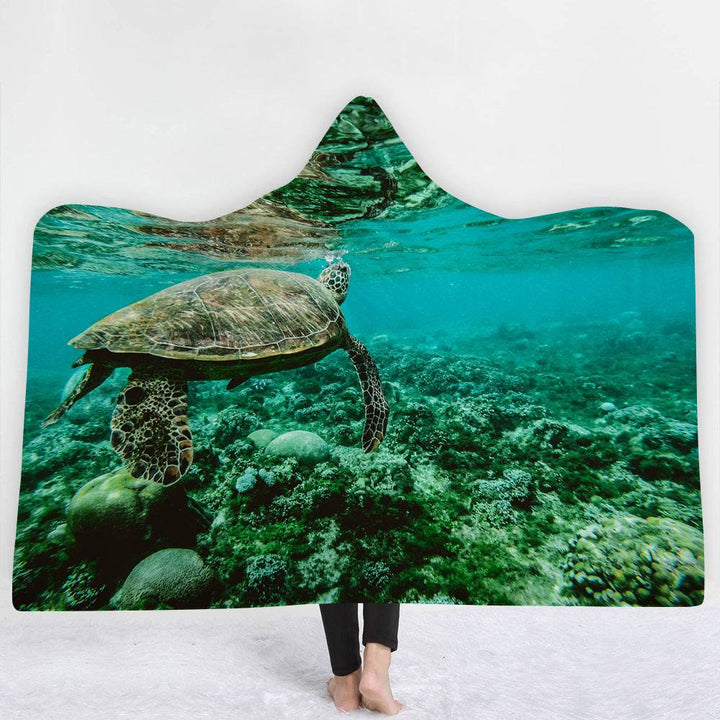 Hooded Blanket Cloak Blanket Thick Blanket - ZEYTONCART