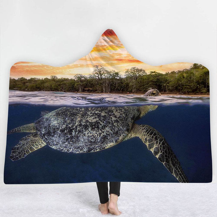 Hooded Blanket Cloak Blanket Thick Blanket - ZEYTONCART