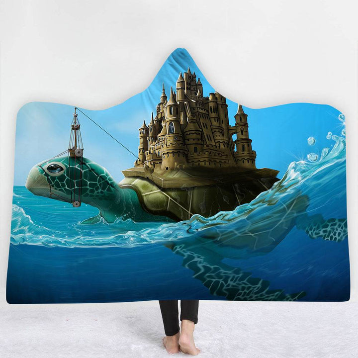 Hooded Blanket Cloak Blanket Thick Blanket - ZEYTONCART