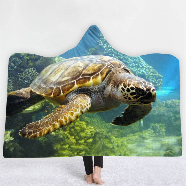 Hooded Blanket Cloak Blanket Thick Blanket - ZEYTONCART