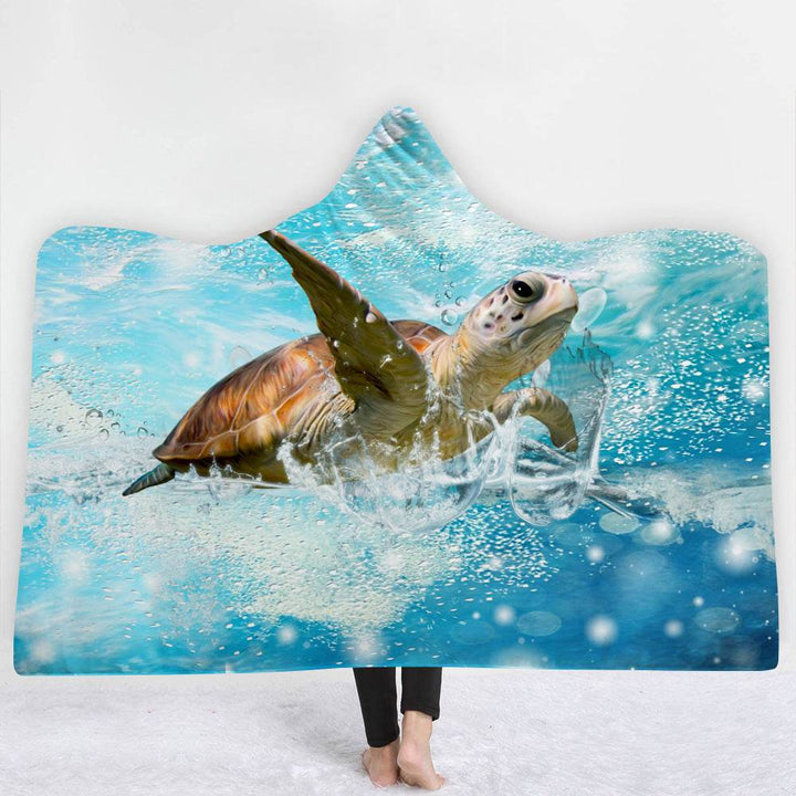 Hooded Blanket Cloak Blanket Thick Blanket - ZEYTONCART