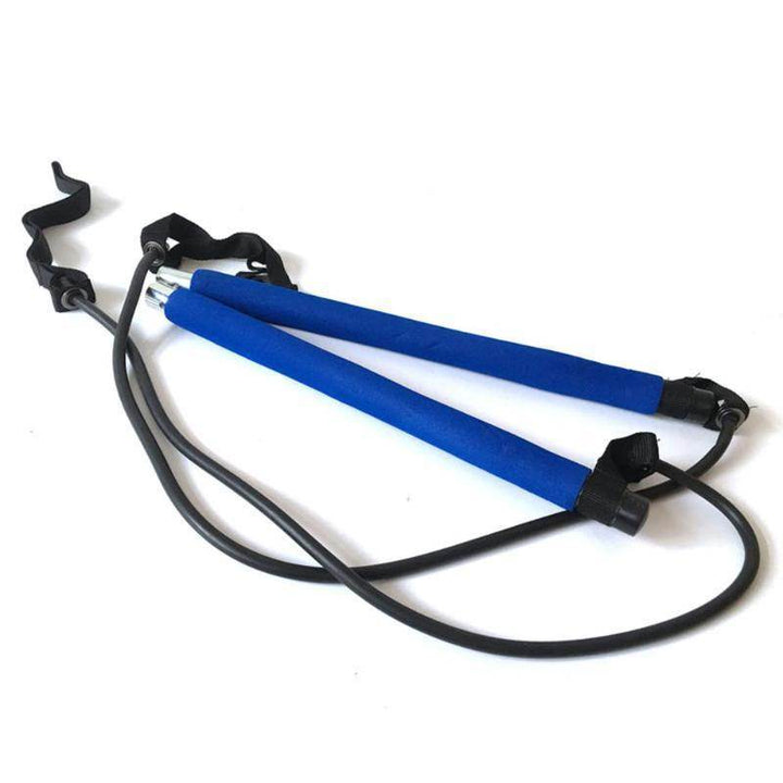 Yoga Crossfit Resistance Bands Exerciser Pull Rope Portable Gym Workout Pilates Bar Trainer Elastic Bands - ZEYTONCART